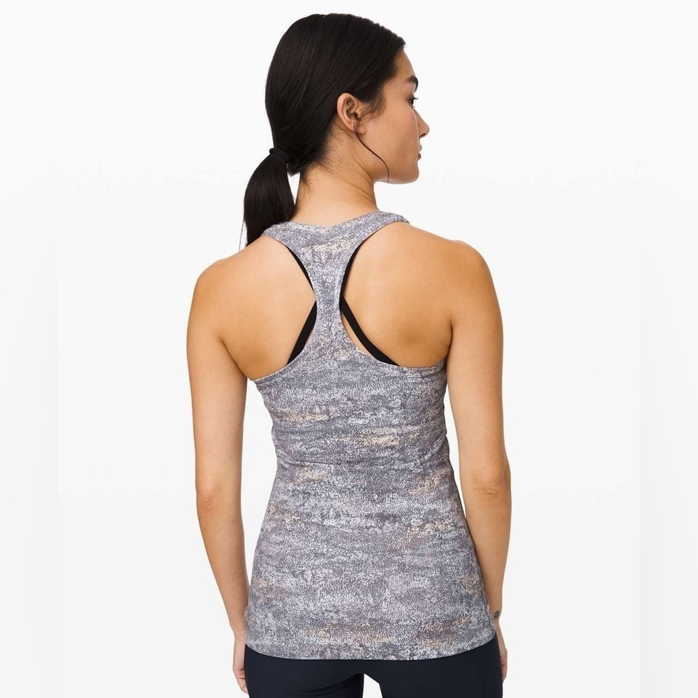Lululemon Cool Racerback II *Nulu
Frozen Vista Alpine White Multi Gray Tank Top